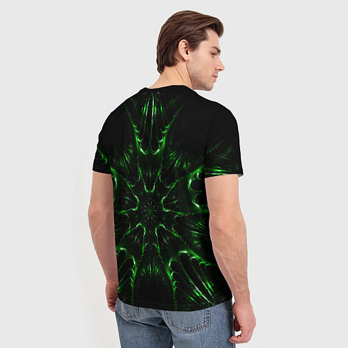 Мужская футболка Зелёное Очарование / 3D-принт – фото 4