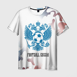 Футболка мужская FOOTBALL RUSSIA Футбол, цвет: 3D-принт