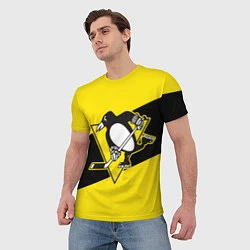Футболка мужская Питтсбург Пингвинз, цвет: 3D-принт — фото 2