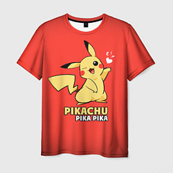 Мужская футболка Pikachu Pika Pika