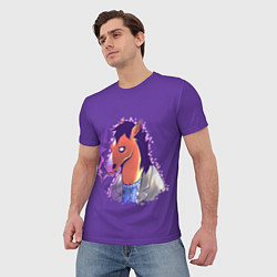 Футболка мужская Конь БоДжек, цвет: 3D-принт — фото 2