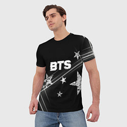 Футболка мужская BTS бойбенд Stars, цвет: 3D-принт — фото 2