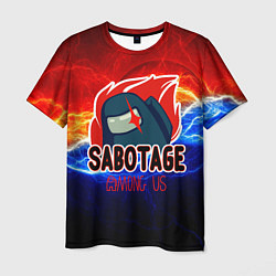 Мужская футболка Among us sabotage