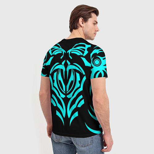 Мужская футболка Узор, фэнтези, музыка, тату / 3D-принт – фото 4