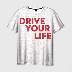 Футболка мужская Drive Your Live: Red, цвет: 3D-принт