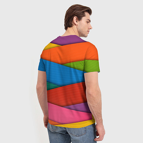Мужская футболка COLORS GEOMETRY / 3D-принт – фото 4