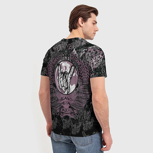 Мужская футболка Heavy metal rock / 3D-принт – фото 4