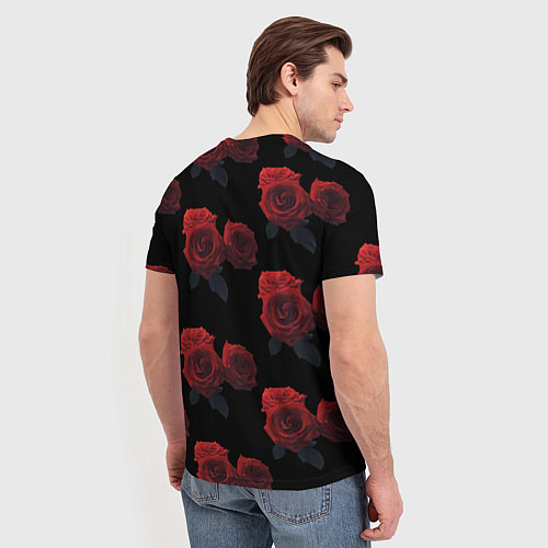 Мужская футболка Роза / 3D-принт – фото 4