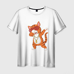 Мужская футболка Dab кот
