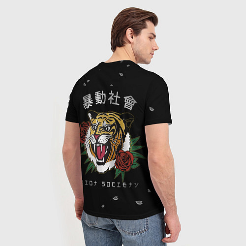 Мужская футболка Тигр спина / 3D-принт – фото 4