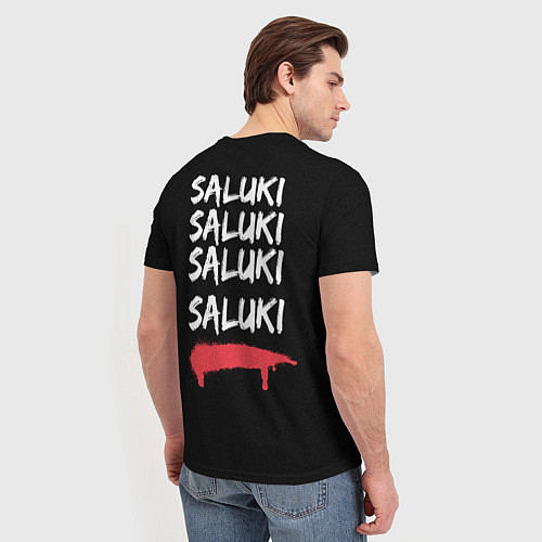 Мужская футболка SALUKI / 3D-принт – фото 4