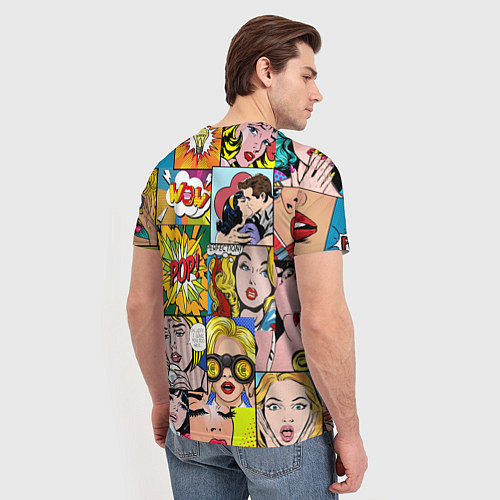 Мужская футболка Pop Art / 3D-принт – фото 4