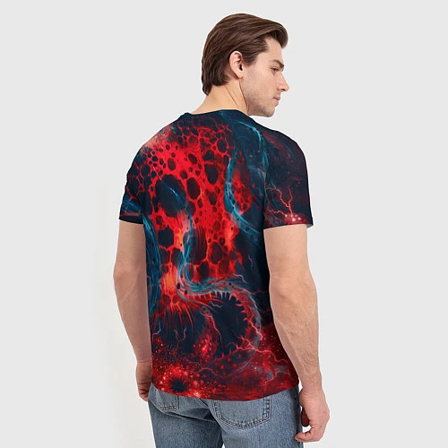 Мужская футболка Гигантский космический монстр / 3D-принт – фото 4