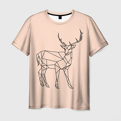 Мужская футболка Олень, deer