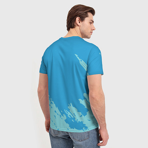 Мужская футболка Море Пальмы Песок / 3D-принт – фото 4