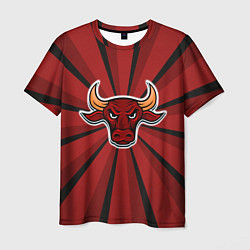 Футболка мужская Красный бык, цвет: 3D-принт