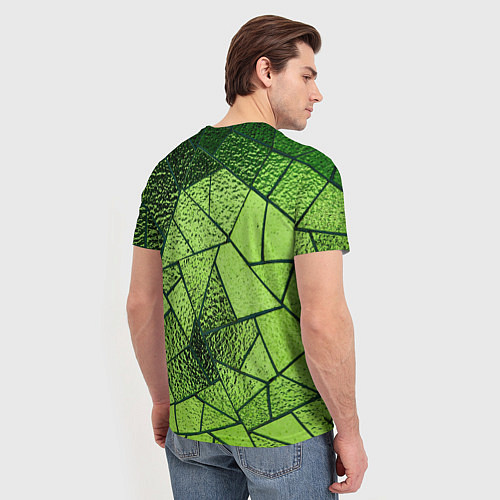 Мужская футболка Мозайка из стекла / 3D-принт – фото 4