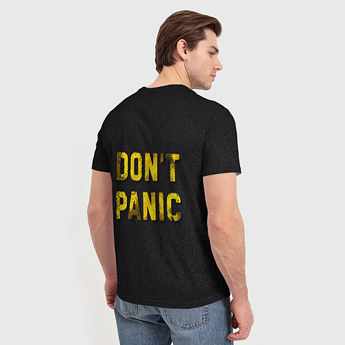Мужская футболка DONT PANIC / 3D-принт – фото 4
