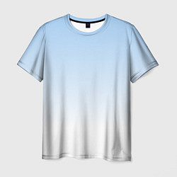 Мужская футболка Небесно-голубой градиент