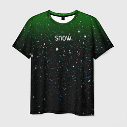 Мужская футболка Снег