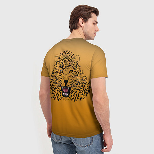 Мужская футболка Леопард / 3D-принт – фото 4
