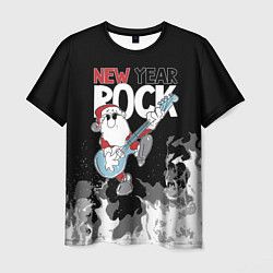 Мужская футболка New year rock