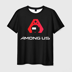 Футболка мужская Among Us Логотип, цвет: 3D-принт