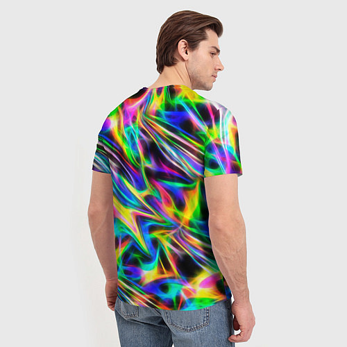 Мужская футболка Космическая хризонтема / 3D-принт – фото 4