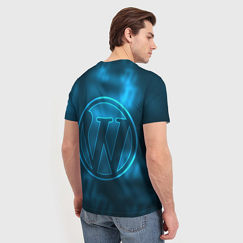 Мужская футболка Вордпресс / 3D-принт – фото 4