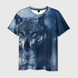 Мужская футболка Красивый волк