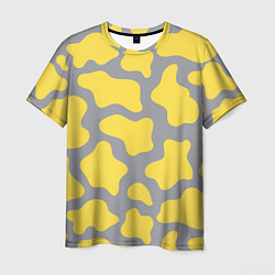 Мужская футболка Желто-серая корова