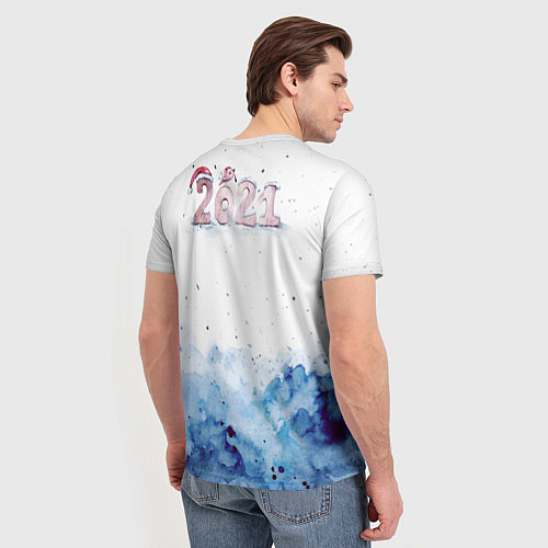 Мужская футболка Леди Зима / 3D-принт – фото 4