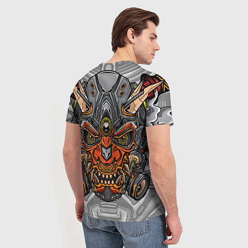 Мужская футболка Cyber Samurai / 3D-принт – фото 4