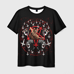Мужская футболка Satanic Cat