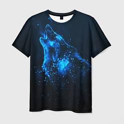 Футболка мужская Космический Волк, цвет: 3D-принт