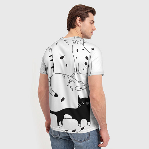 Мужская футболка Кис-Кис / 3D-принт – фото 4