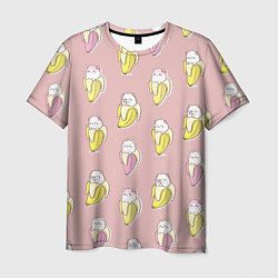 Мужская футболка Кот и банан