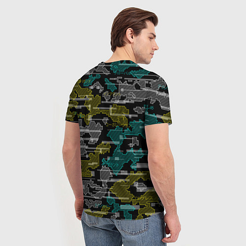 Мужская футболка Futuristic Camo / 3D-принт – фото 4