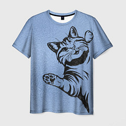 Мужская футболка Улыбающийся кот