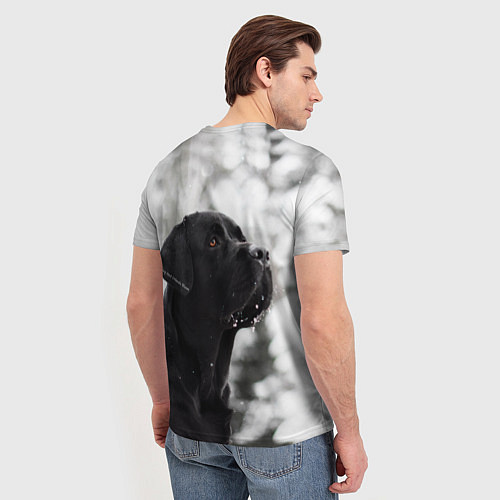 Мужская футболка Лабрадор Марк / 3D-принт – фото 4