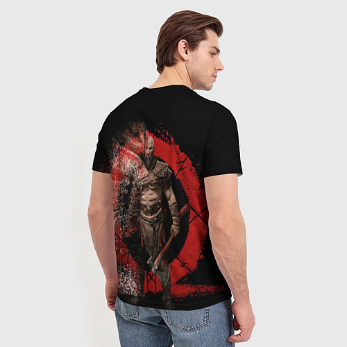 Мужская футболка God of War Cratos / 3D-принт – фото 4