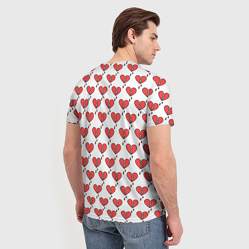 Мужская футболка Разбитое Сердце / 3D-принт – фото 4