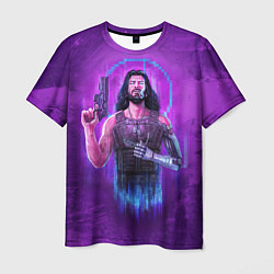 Мужская футболка Cyberpunk 2077 Джонни