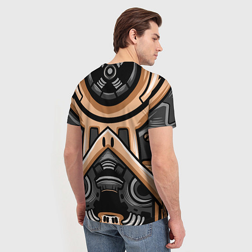 Мужская футболка CyberSkull / 3D-принт – фото 4