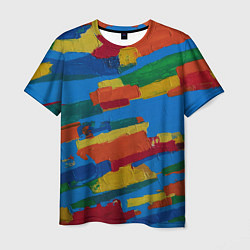 Мужская футболка Разноцветная абстракция