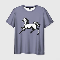 Мужская футболка Дикая лошадь