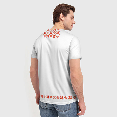 Мужская футболка Белорусская вышиванка / 3D-принт – фото 4