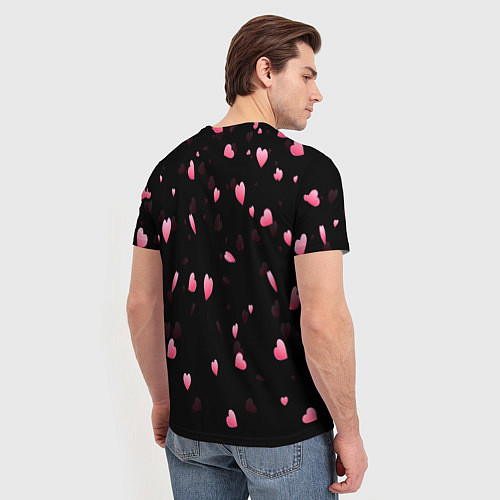 Мужская футболка Hearts / 3D-принт – фото 4