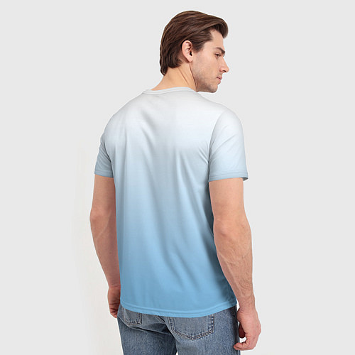 Мужская футболка Совушка на ветке рисунок / 3D-принт – фото 4