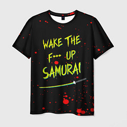 Мужская футболка WAKE THE F*** UP SAMURAI
